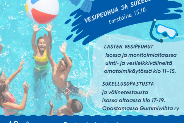 Vesipeuhua ja sukellusta