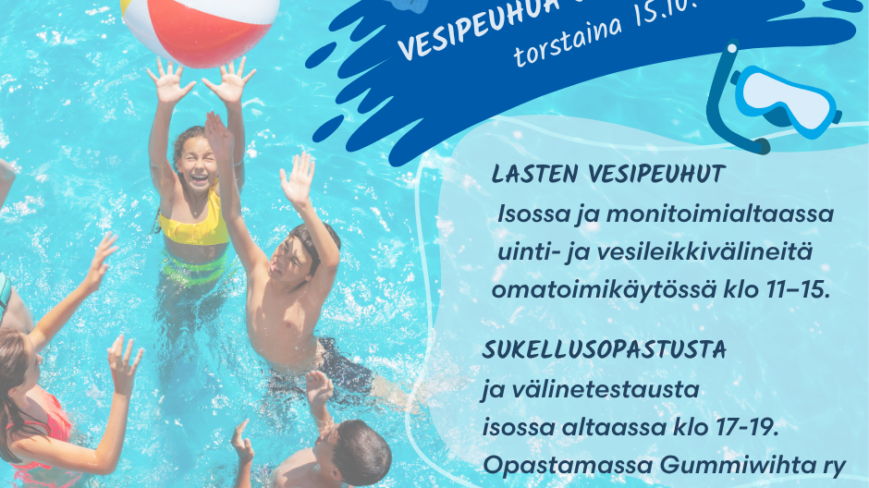 Vesipeuhua ja sukellusta